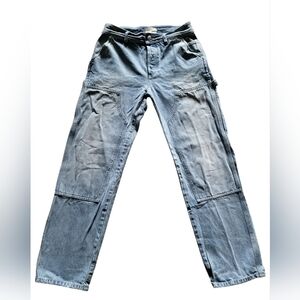 Aimé Leon Dore Denim Carpenter Pants Light Wash Men’s Baggy Workwear Jeans 30x29